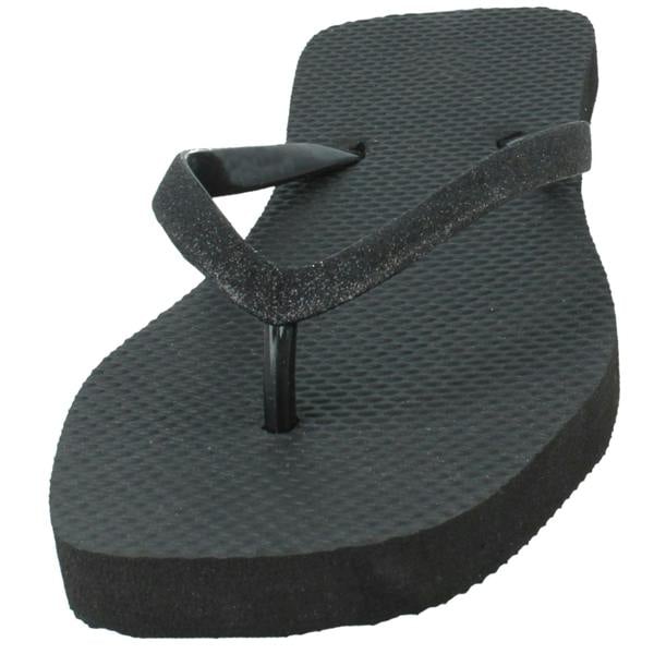 Spot On Ladies Spot On Squared Toe Flip Flops F00389