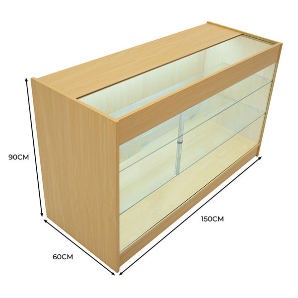 Monstershop LED Retail Shop Counter K1500 - Maple