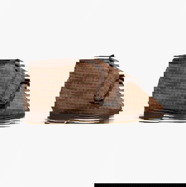 GBS KESWICK Mens Boot Slippers Brown