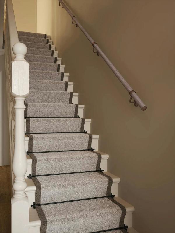 Pattingham Grey Wood Straight Flight Handrail