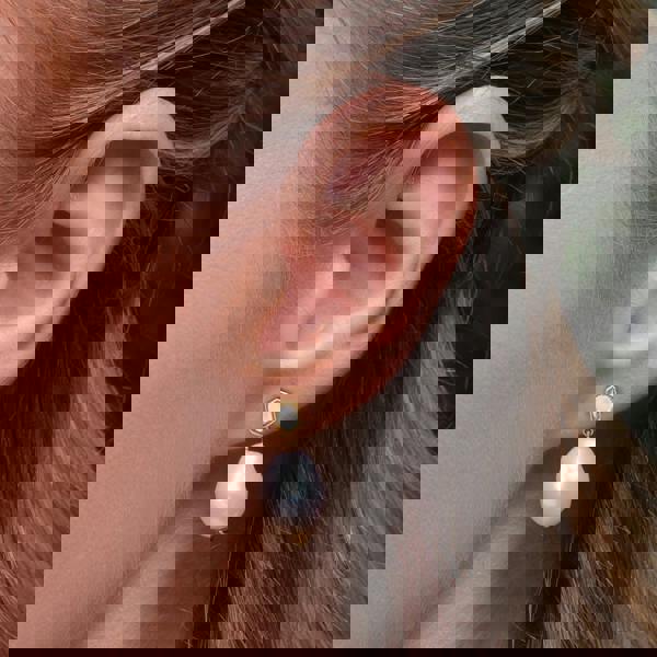 270E030802925 Modern Baroque Pearl & Moonstone Drop Earrings in Gold Silver 3