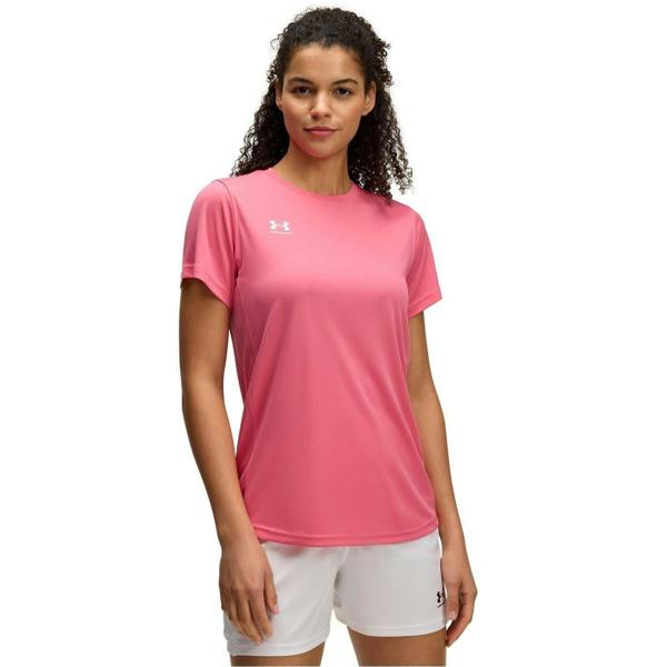 Under Armour Womens/Ladies Challenger Training T-Shirt - Pink/White - 