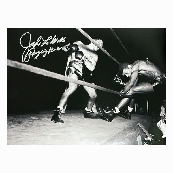 Jake La Motta Raging Bull signed 16x12 photo — Unframed