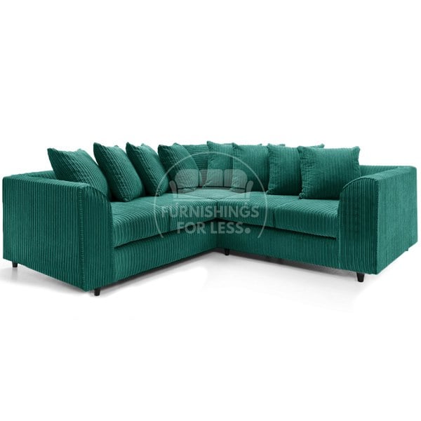 Furnishings For Less Ferguson / Luxor Full Jumbo Cord Corner Sofa