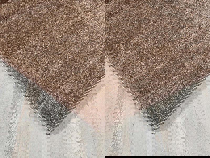 Smart Living Polyester Shaggy Rug - Dark Beige