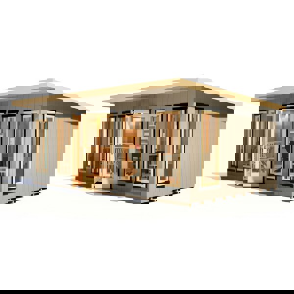 20x12 insulated Garden Studio Office Pent Roof - Best Shed