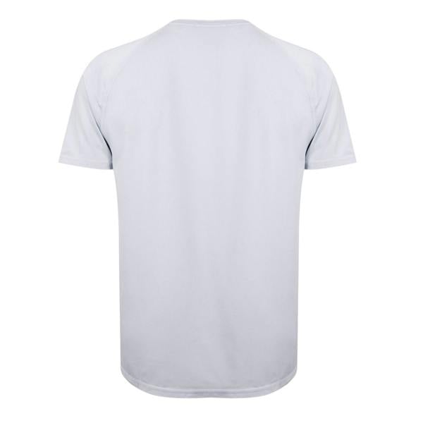 Boss Mens Tonal Logo Crew Neck Raglan T-Shirt - Light Grey - 