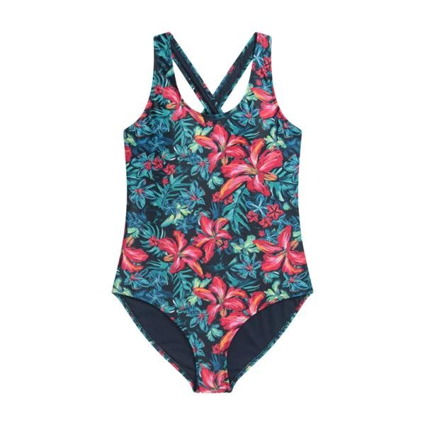 Animal Womens/Ladies Mia Floral Cross Back One Piece Swimsuit - Red - 
