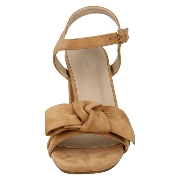 Spot On Ladies Spot On Blocked Heel Sandals