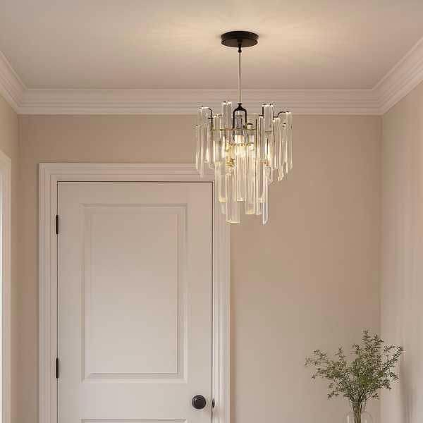 Pagazzi Lighting Onega Antique Brass & Glass Easy Fit Pendant Shade