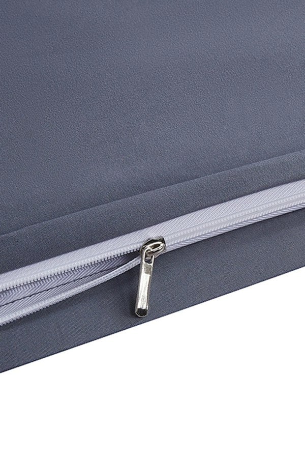 Living and Home King Duvet Cover and Flat Sheet Set with 2 Pillowcases Solid Color Soft Brushed Fibe Four-Piece Set