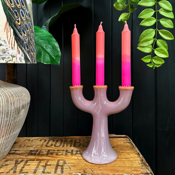 Love Frankie Neon Pink & Orange Candle