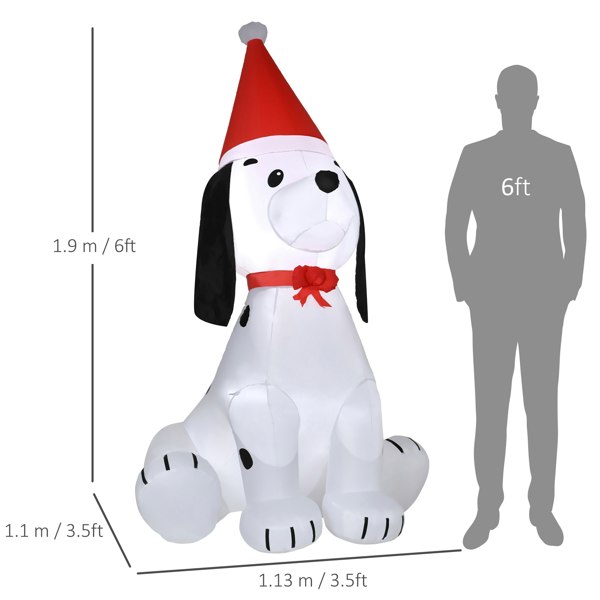 Inflatable Christmas Dog