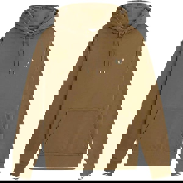 Fred Perry Twin Tipped Sleeve Brown Hoodie XS