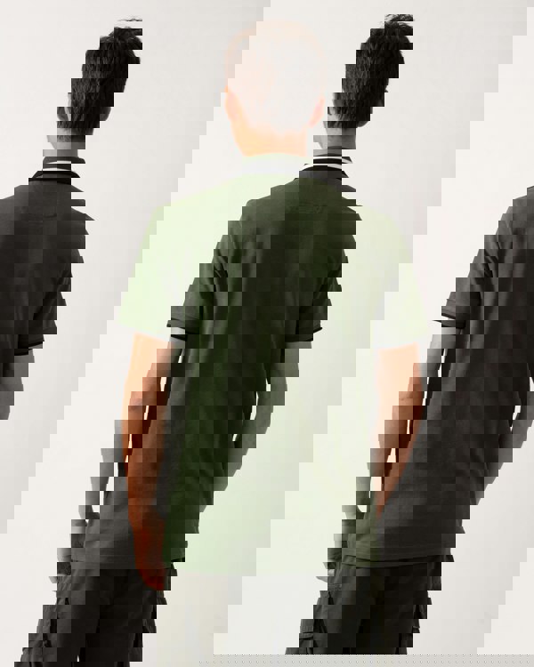 BOSS Green Paddy AP Heritage Mens Polo Shirt - Open Green 355 - CHO - Designer Mens Polo Shirts