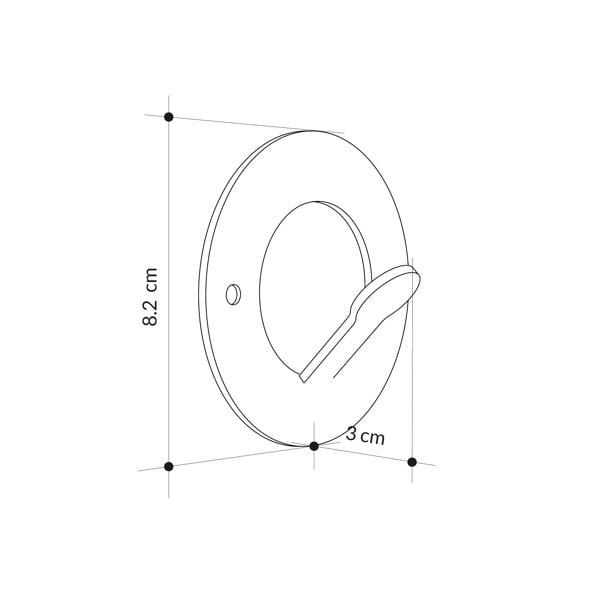 Decortie Modern Kaly Unique Metal Round Triple Matte Black Hooks for Hanging, Set of-3 Hooks Kitchen, Waterproof, Stainless Steel