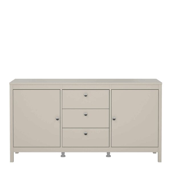 Wyld Haus Gossmere Natural Cashmere Sideboard 3 Drawers 2 Doors