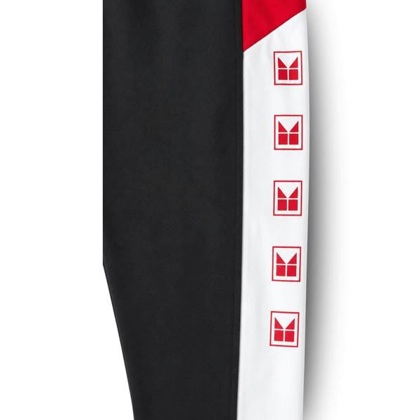 Tex-ass Kaufland Women's Logo Cotton Stretch Leggings Black Red Size L
