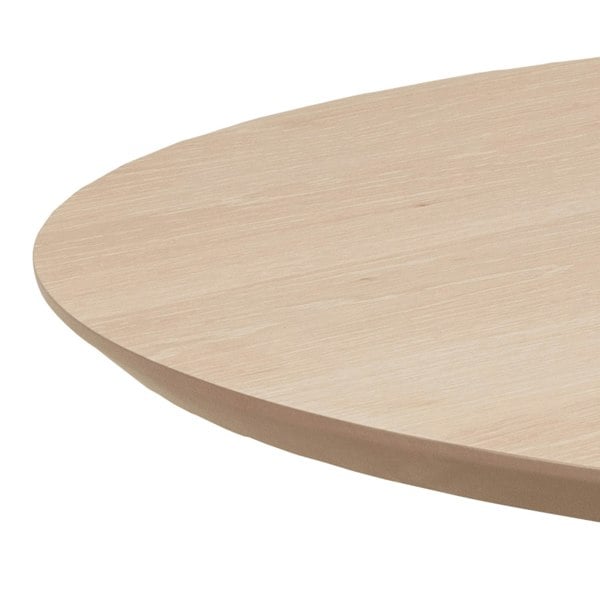Furniture To Go Townsville Round Dining Table in White and Oak