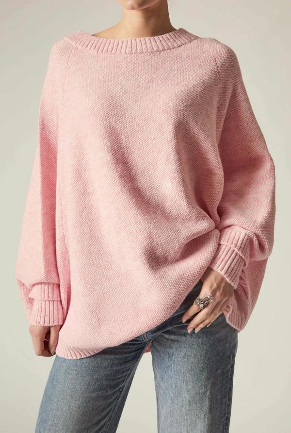 James Lakeland Pale Pink One Size Pullover