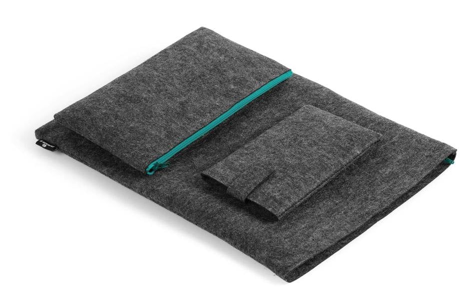 Durable Recycled Felt Laptop MacBook Bag Case Sleeve | 16.4" | Teal