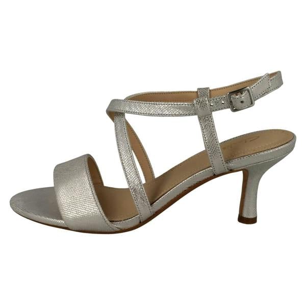 Clarks Ladies Clarks Strappy Heeled Sandals Amali Buckle