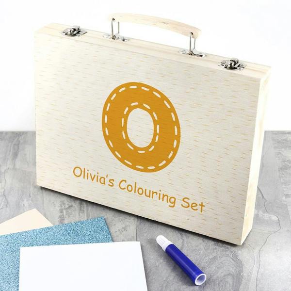 Personalised Children's Colouring In Set - close-up detail