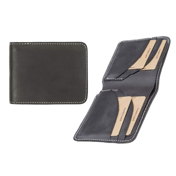 Wombat Men's Rugged Thick Brown Leather Wallet - 002