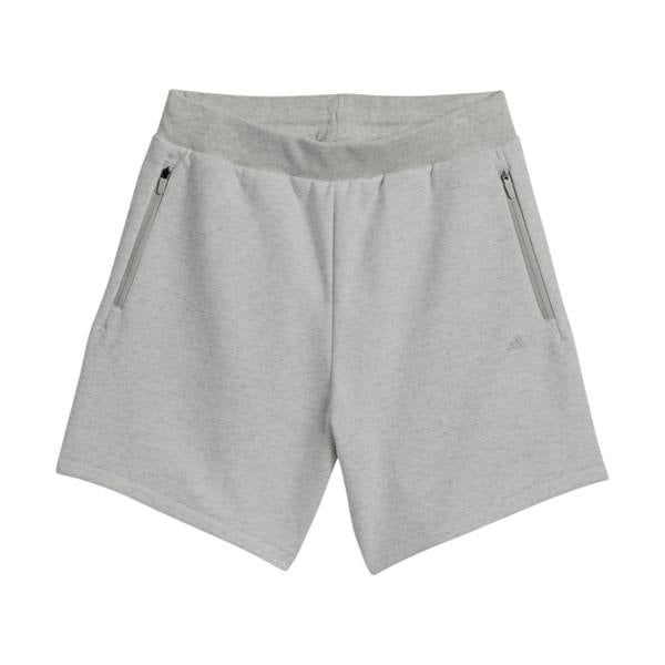 Adidas Mens Polyester Blend Basketball Shorts - Grey Melange - 
