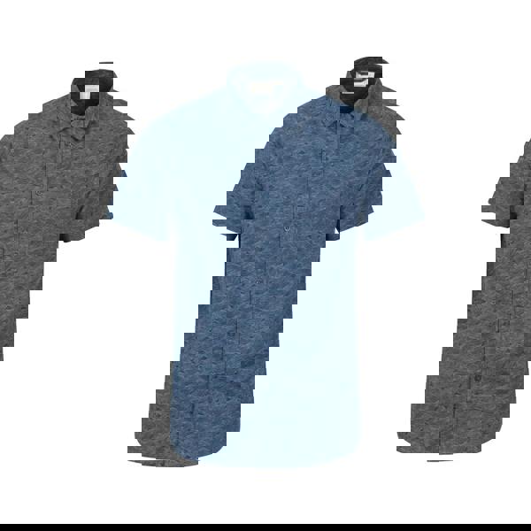 Mountain Warehouse Mens Wave Short-Sleeved Shirt - Navy