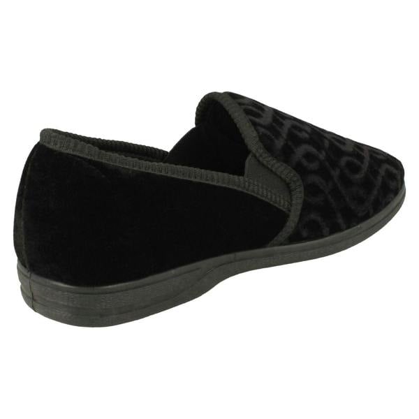 Mens Slippers Pattern Detailed Full Slipper Leo