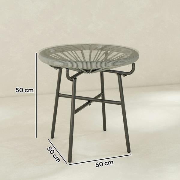 Rattan Side Table