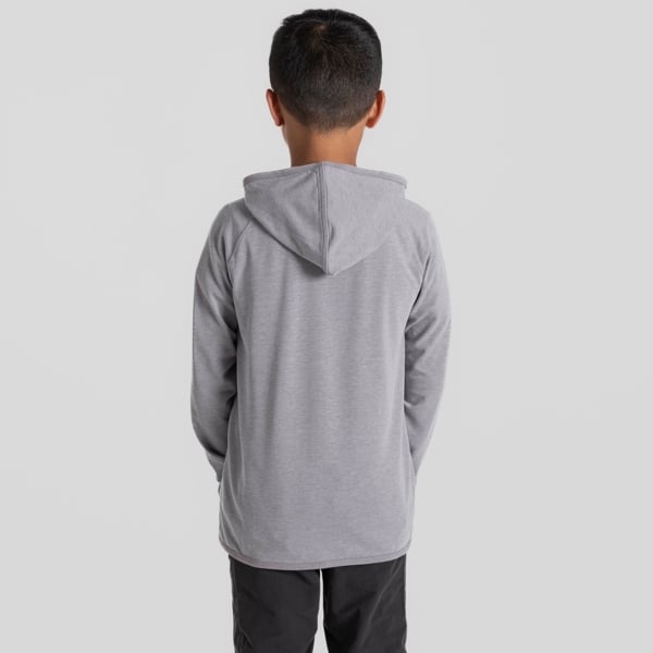 Craghoppers Kid's Frey Nosilife Hooded Jacket - Soft Grey Marl