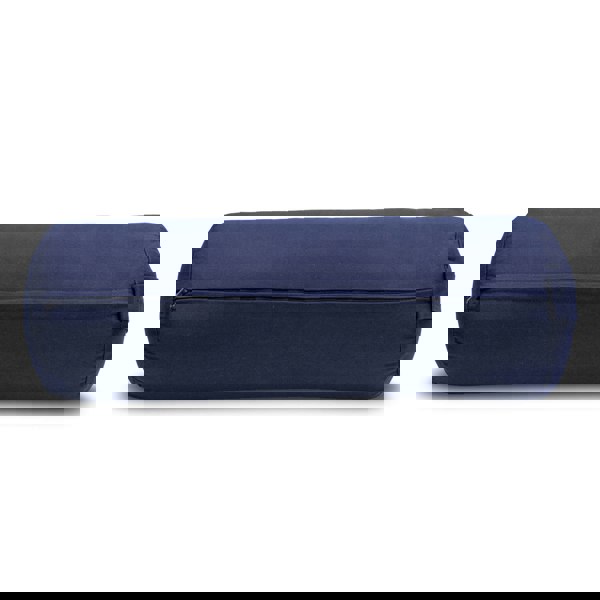 Fitness Mad Buckwheat Yoga Bolster Zip - Blue