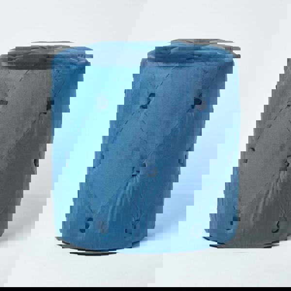 HOMESCAPES Windsor Velvet Footstool