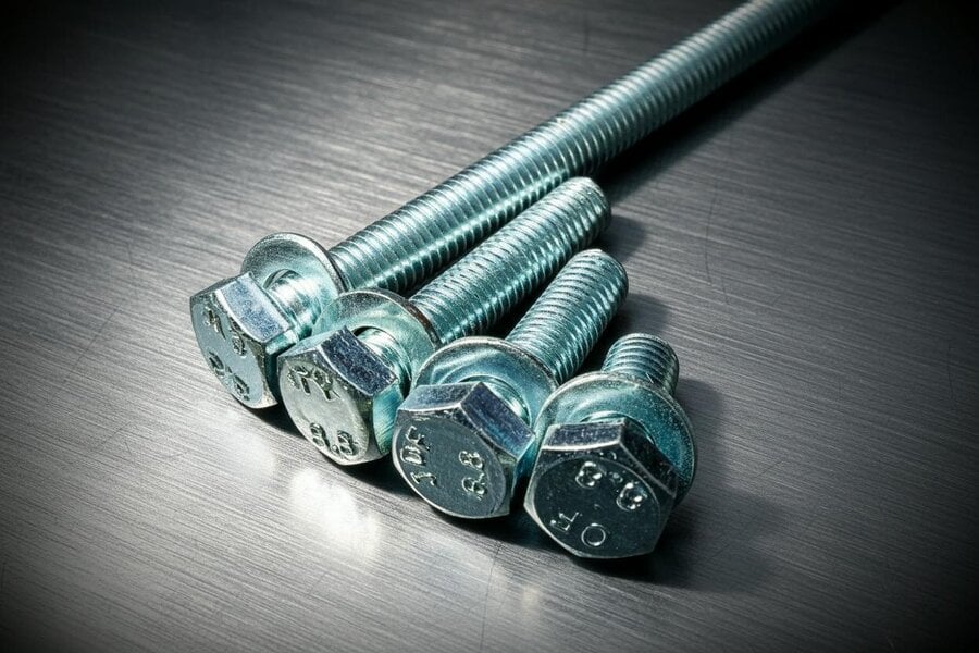 Fixaball M14 Hex Set Screw Bolt Washer High Tensile BZP