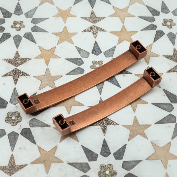 Handle & Home Antique Copper Bow Handles