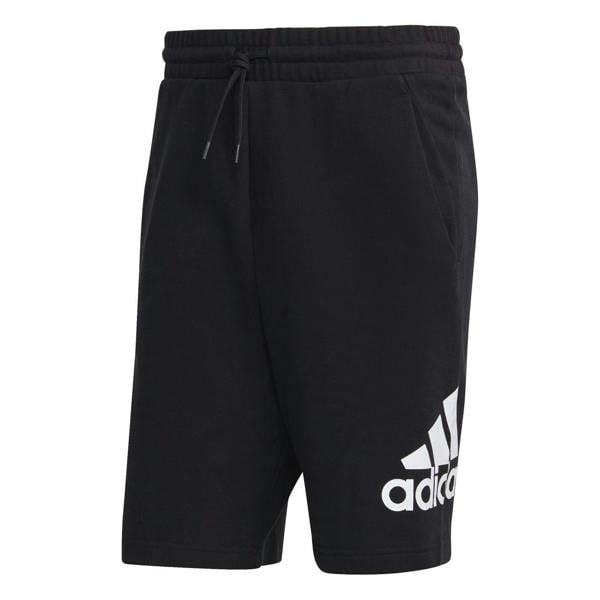 Adidas Mens Terry Oversized Logo Shorts - Black - 