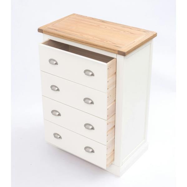 Cabinet Bits Cosenza 4 Drawer Chest of Drawers Chrome Cup Handle