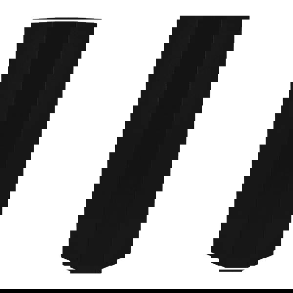 Hexagonal black gas bottle locker designed for 6kg bottles, featuring a textured finish and sturdy construction for outdoor use