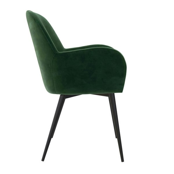 Dorel Home Fitz Dining Chair in Velvet Green
