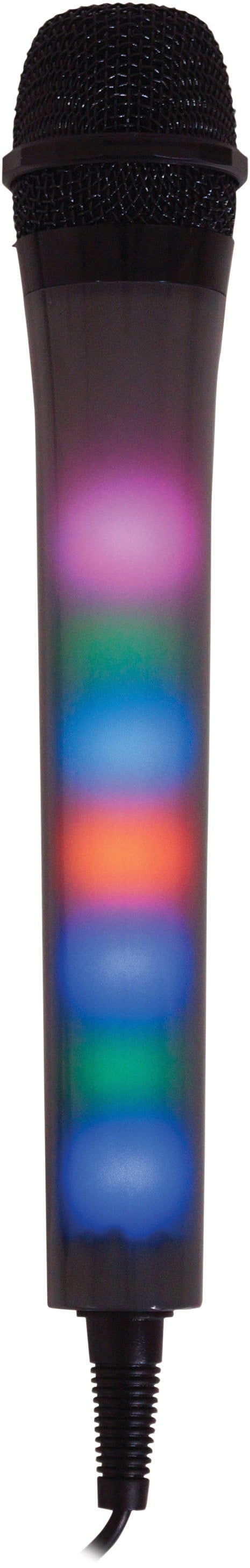 Mr Entertainer Dynamic Vocal Microphone with LED Lights Black