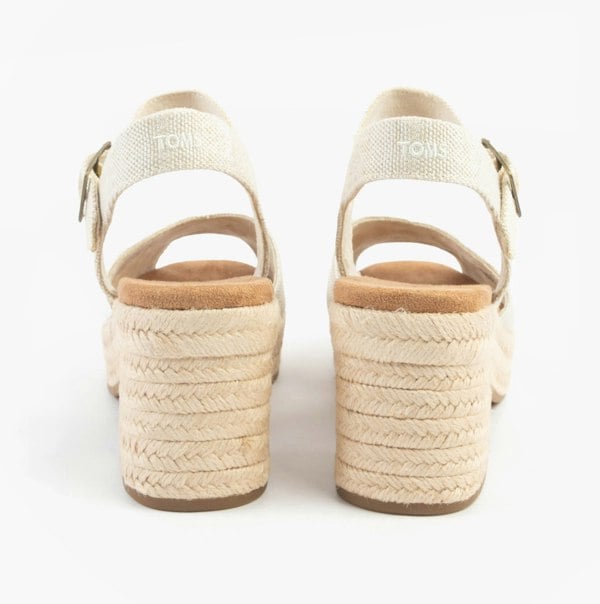 TOMS ISLA PEEP TOE Womens Sandals Natural