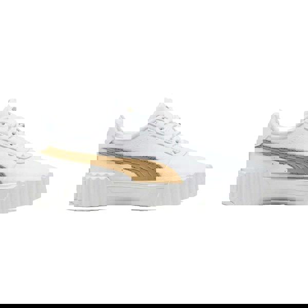 Puma Womens/Ladies Carina 3.0 Metallic Trainers - White - 