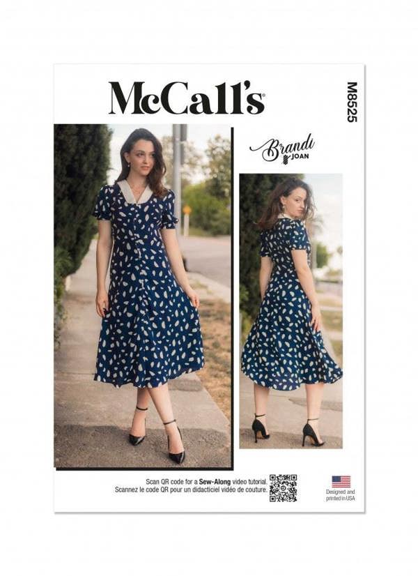 McCalls 8525 Paper Sewing Pattern – Women's Dress, Intermediate