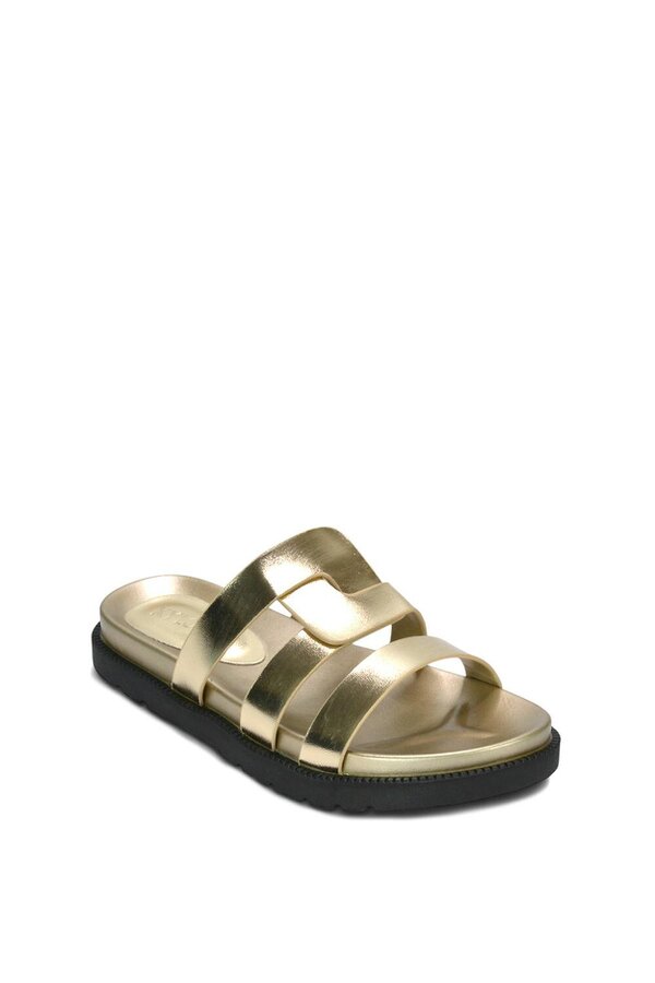XY LONDON Flat Slider Sandals With Comfortable Footbed