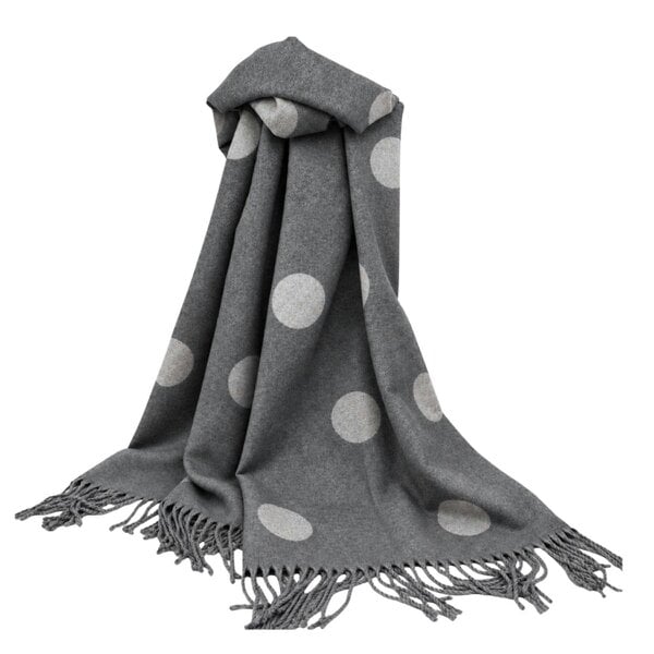 Love EMVY Reversible Polka Dot Cashmere Blend Scarf - Grey