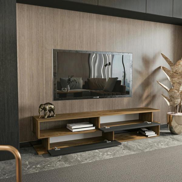 Decorotika Cortez Modern Tv Stand Tv Unit TV Cabinet for Tv's up to 72"