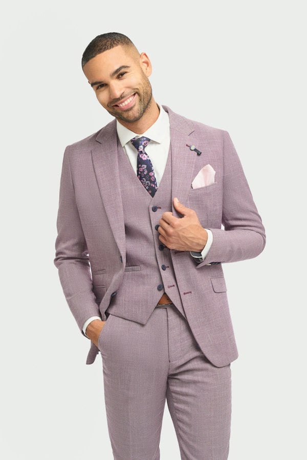 House of Cavani Miami Lilac Slim Fit Blazer