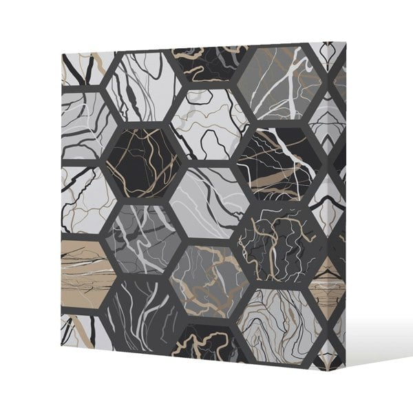 Benjamin Tate Design Goldfinches and autumn dry plants Slim Style Canvas Print  90x90cm , 15mm Slim Real wood.